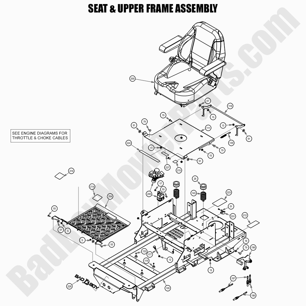 2021 Maverick - Seat & Upper Frame Assembly